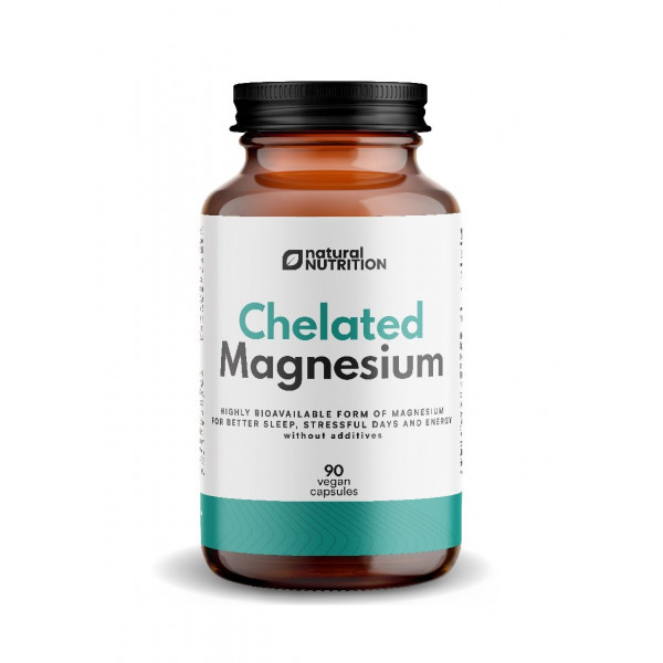 100% Chelated Magnesium 90 kapszula - Natural nutrition