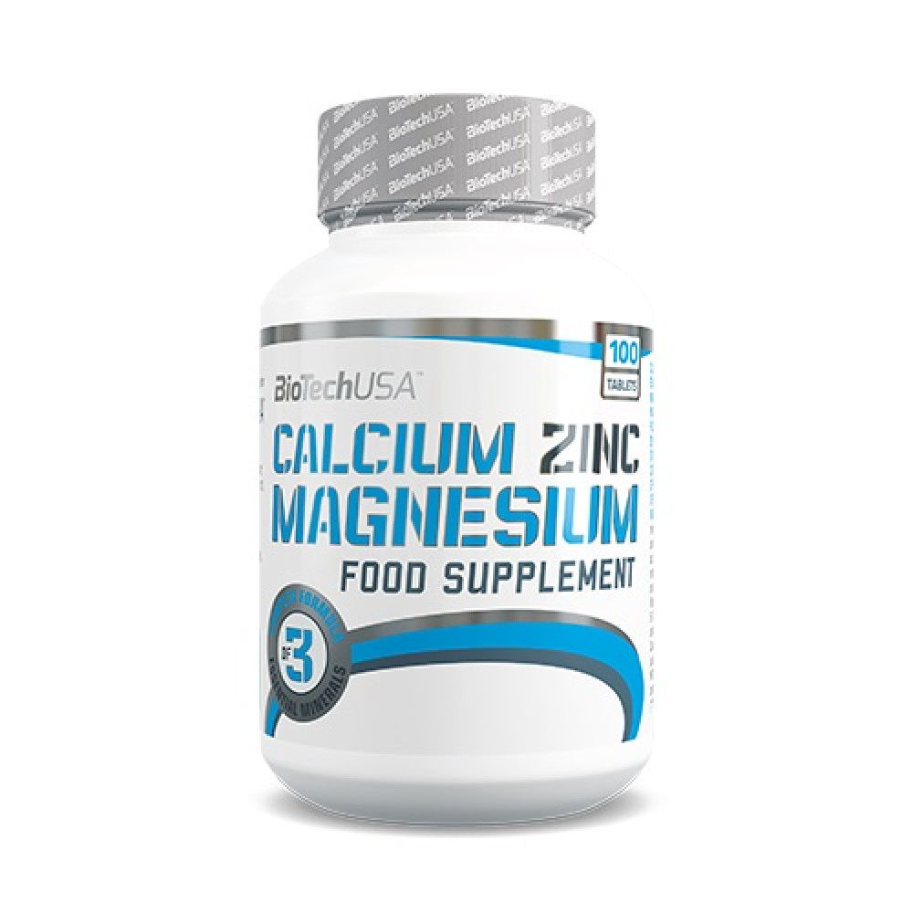 Calcium Zinc Magnesium 100 tabletta - Biotech USA