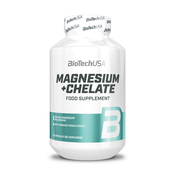 Magnesium + Chelate 60 kapszula - Biotech USA