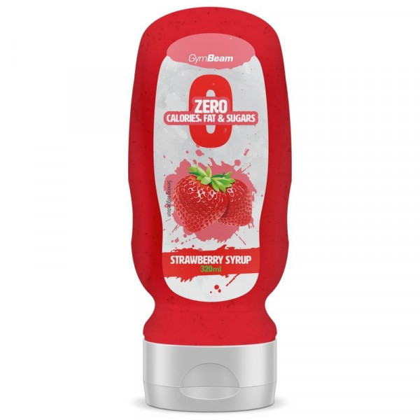 Bezkalorický sirup Strawberry Syrup 320 ml - GymBeam