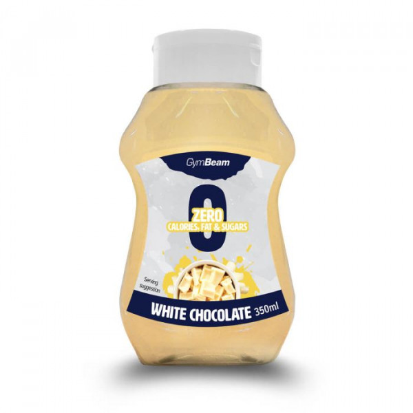 Bezkalorický sirup White Chocolate 350 ml - GymBeam