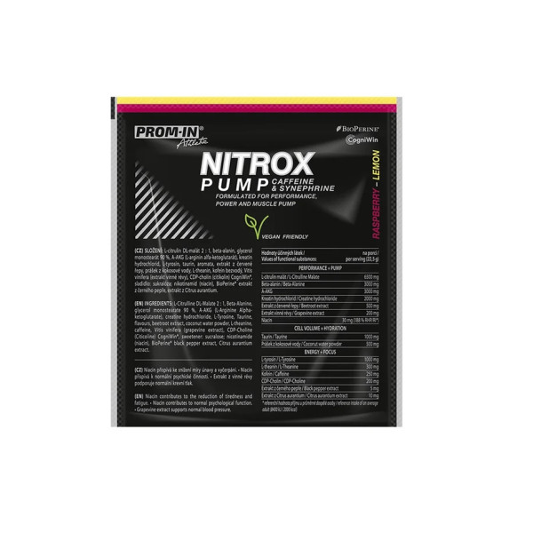 Nitrox Pump Caffeine & Synephrine 22,5 g - Prom-in